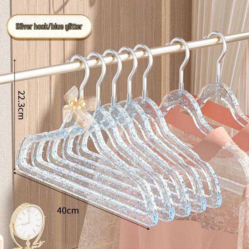 Transparent Glitter Non-Slip Clothes Hangers