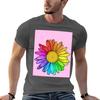 Rainbow Daisy Tshirt Plus Size Street Style Tee