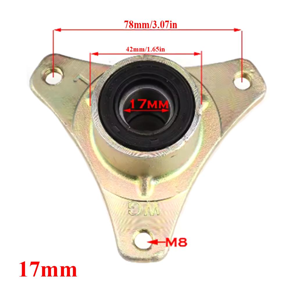 Articulation de Knuckle de Roue Avant à 3 Goujons 15mm/17mm Moyeu de Roue 5"/6" Pour Bricolage Pièces de Go Kart Buggy ATV UTV Quad 110cc 168 200F