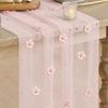Romantic Tulle Table Runner Semi-Transparent Wedding Table Runner Gauze Tablecloth  Birthday Party