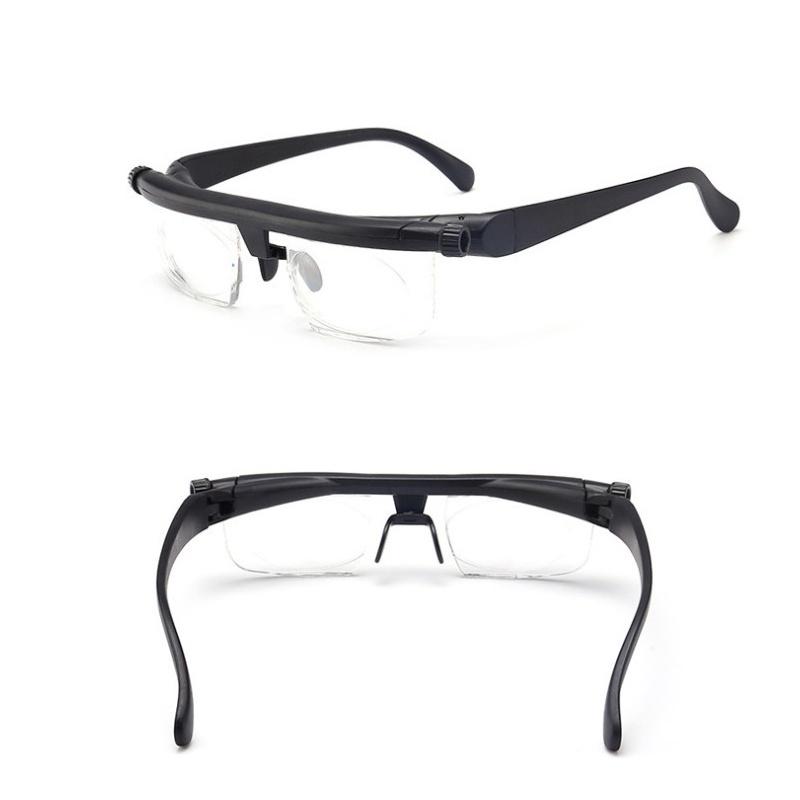 Lens Dial Adjustable Glasses Variable Focus Reading Distance Eyeglasses Vision