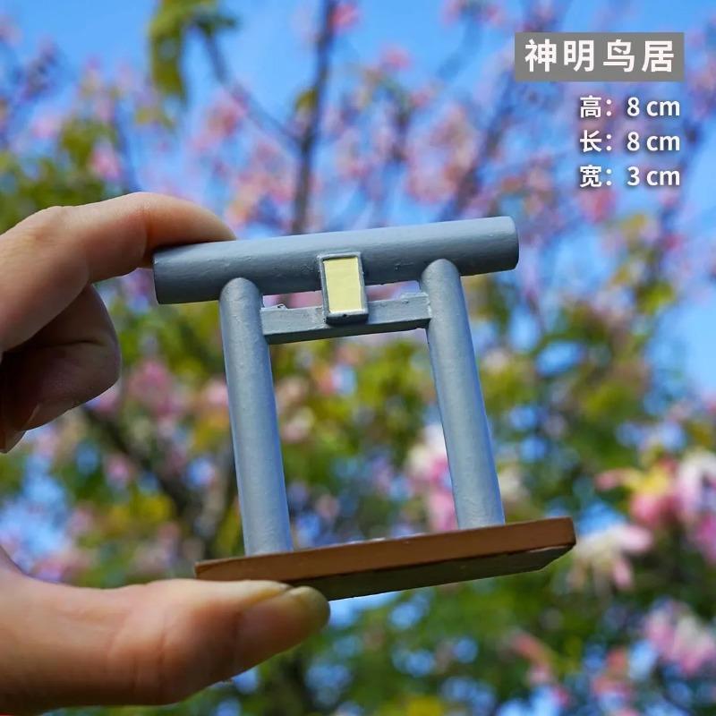 Japanese Multi-sizes Torii Gate Aquarium Decor Miniature Ornament Garden Shrine Shinto Landscape Micro Decoration Simulation