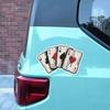 Playing Cards Vinyl Decals Waterproof Car Stickers for Windows Motorcycle Campervan Bumper Truck & Laptop Decoration HE03