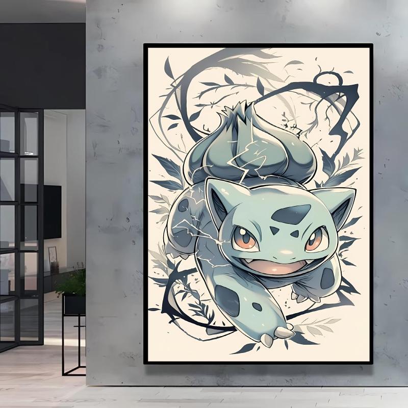 Japanese Anime Canvas Paintings Pokemon Umbreon Retro Style Cartoon Picture Modern Home Living Room Children's Room Decor Poster
