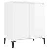 VidaXL Buffet Blanc brillant 60x35x70 cm Aggloméré