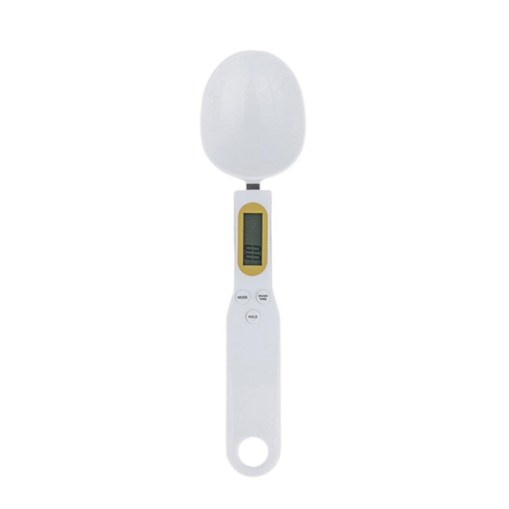 500g/0.1g Electronic Kitchen Scale LCD Digital Measuring Spoon Coffee Sugar Flour Gram Digital Spoon Weight Volume Spoon Scale белый