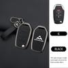 Zinc Alloy Genuine Leather Auto Key Fob Cover Case Fit For Saic Maxus T60 Key Ring Smart Automotive Protective Guard Housing Remote Mount Auto