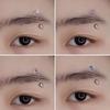 F136 Titanium Alloy Zirconium Cone Eyebrow, Rook, Lip, Ear Cartilage Bent Bar Body Piercing Jewelry