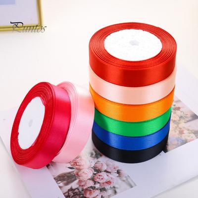 22.8m Solid Color Ribbon 2cm Width Packaging Ribbon Polyester Cake Box Ribbon for Wedding Decor Bouquets DIY Projects