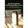 1000LM Faltbare LED Campinglampe, Solar-/USB-wiederaufladbar - Powerbank, Wasserdicht, Haken für Außenarbeiten, Notfall, Nachtfischen