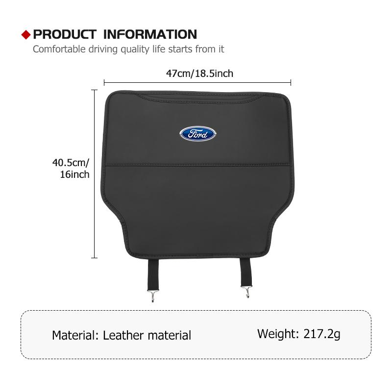 For Ford Car Anti-dirty Pad Seat Back Protective Mat Anti Kick Pad Car Accessory Focus mk2 mk3 mk4 Fiesta Ranger Mondeo S-MAX