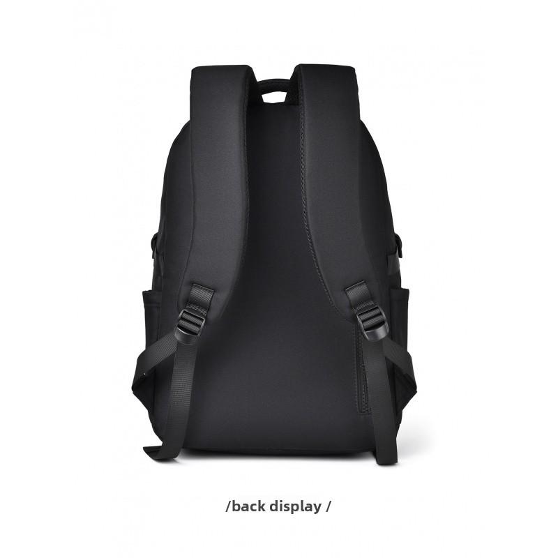 Versatile Solid Color New Style Unisex Daily Campus Large Capacity Travel Backpack Water-Resistant Fashionable Double Shoulder Bag