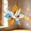 Relaxing Handcraft Gifts Christian Suncatcher DIY Kit, Stained Glass Style Religious Sun Catcher, Spiritual Home Decoration Crafts Iridescent Hanging