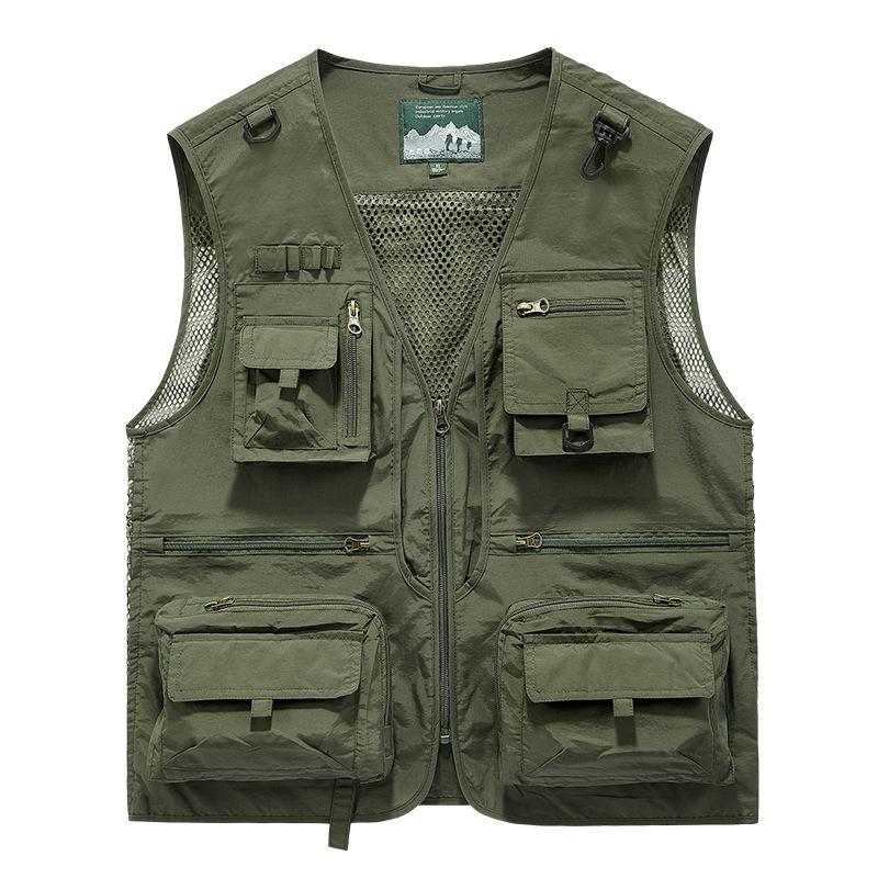 New Quick-drying Vest Men's Casual Outdoor Multi-bag Fishing Photography Vest