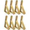 Tablecloth Clips, Outdoor Picnic Table Cloth Table Clips Stainless Steel Tablecloth Holders for Picnics Graduation Party Wedding 8Pack, Gold Color