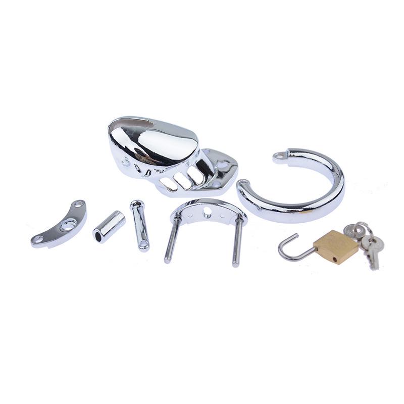 Male Chastity Lock CB6000sm: Metal Birdcage Seminal Vesicle Restraint Sex Toy