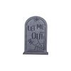 Halloween Cemetery Accent With Light Effect, PVC Grave Marker Piece for Porch Window Table Party Home Scene Display
