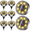 Solar IP68 Underwater Garden Solar Automatic Light Solar Panel Easy Disaster Security Warm High Brightness LED Light, Outdoor, Waterproof, Recessed,