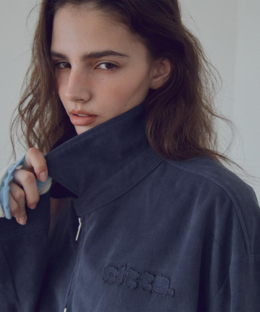 CITTA Soft Touch Cotton Zip Pocket Blouson_Cto161(Deep Blue)