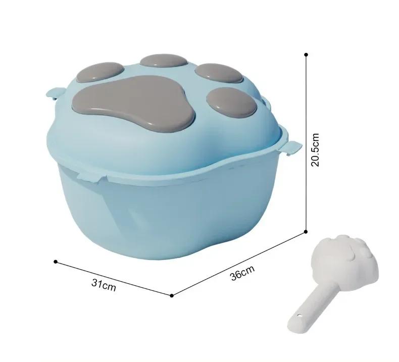 2pc New Pet Food Storage Bucket for Cat and Dog Food Moisture Proof Sealed Large Capacity Grain Box Box Pet Snacks Bucket