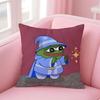 P-Pepe The Frog Cushion Cover Linen Pillowcase Cover Soft Decor For Sofa Home Room