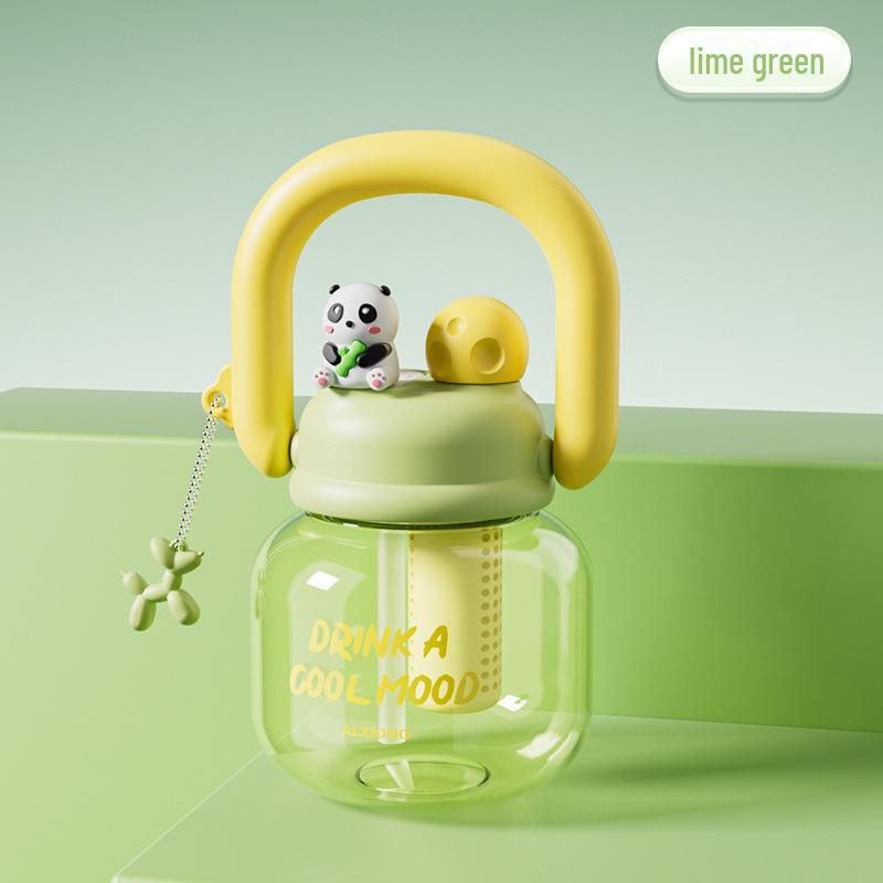 Kızlar için Yüksek Kapasiteli Çift Ağızlı Sevimli Pipetli Kettle