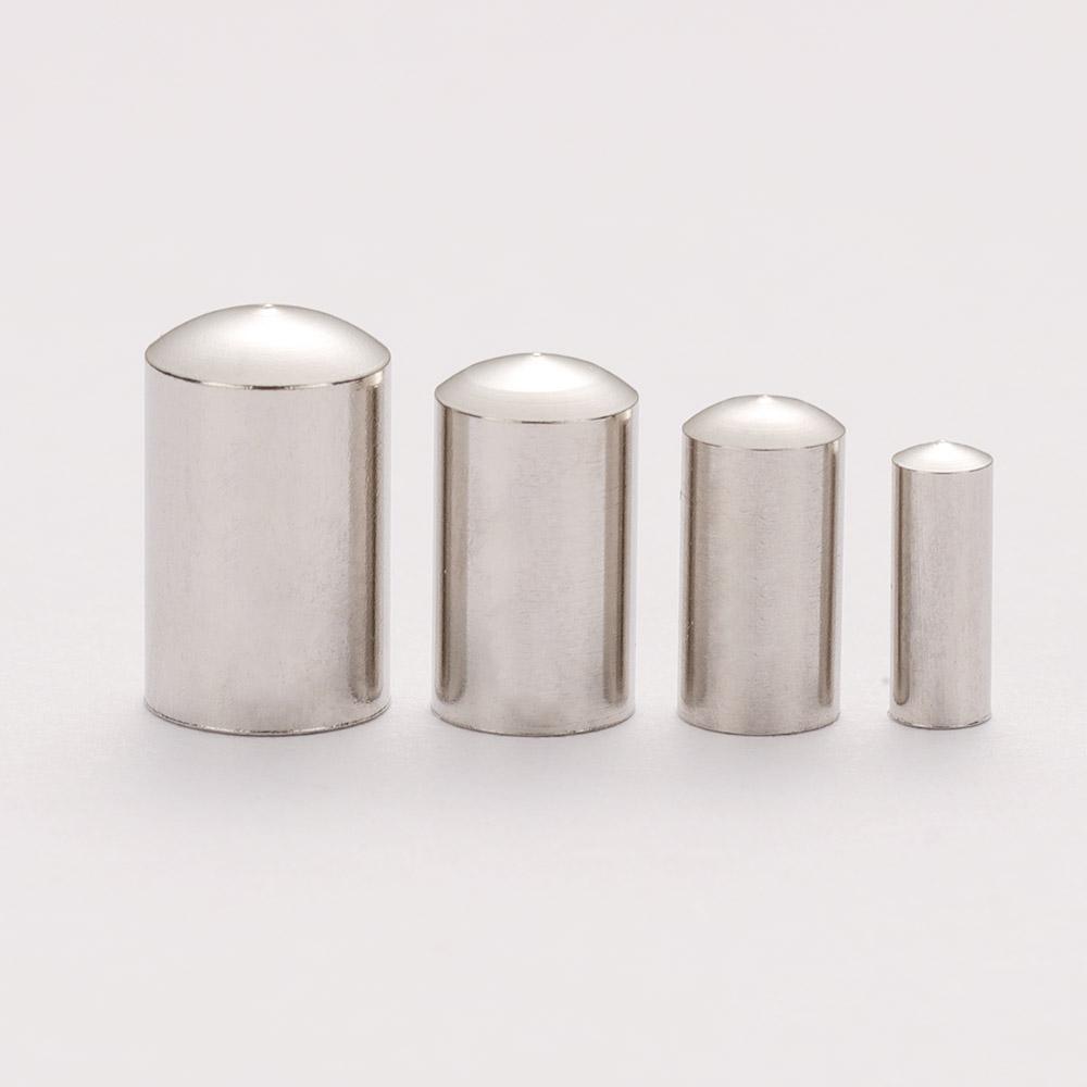 20-50pcs Gold Stainless Steel Leather End Caps Crimp Cord Wire Hole 2-5mm Crimp Clasps Fastener for Jewelry Making DIY