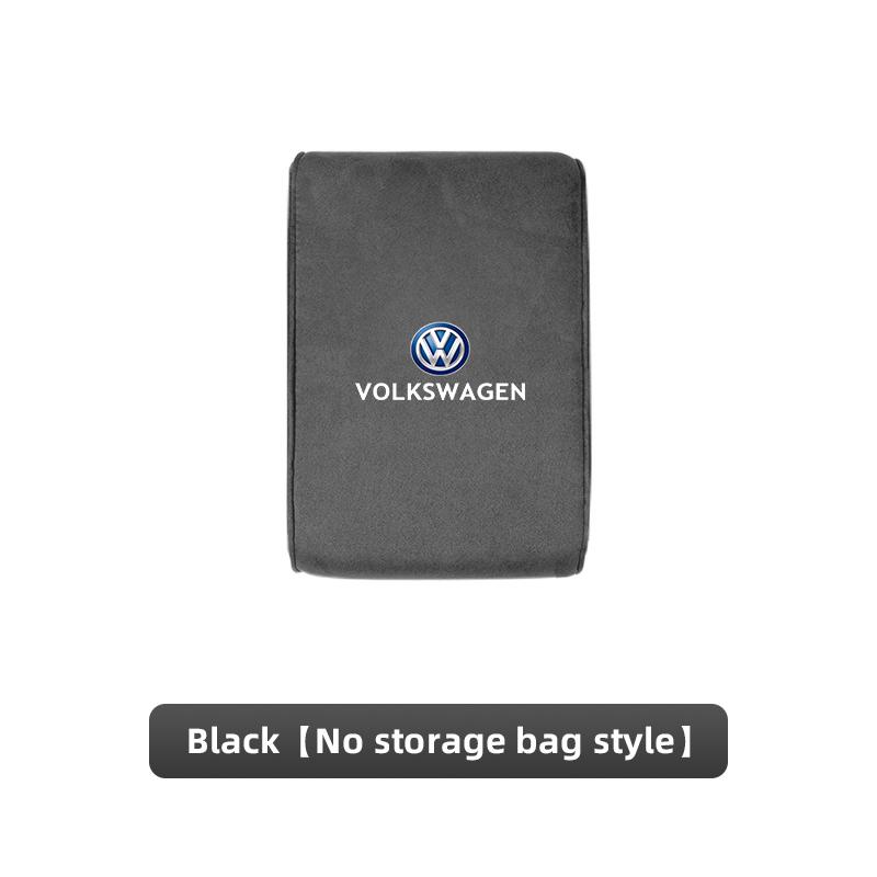 Car Armrest Box Cushion Center Console Arm Rest Suede Mat For VW Golf Passat b6 Amarok T5 Phaeton Teramont Tiguan Car Supplies
