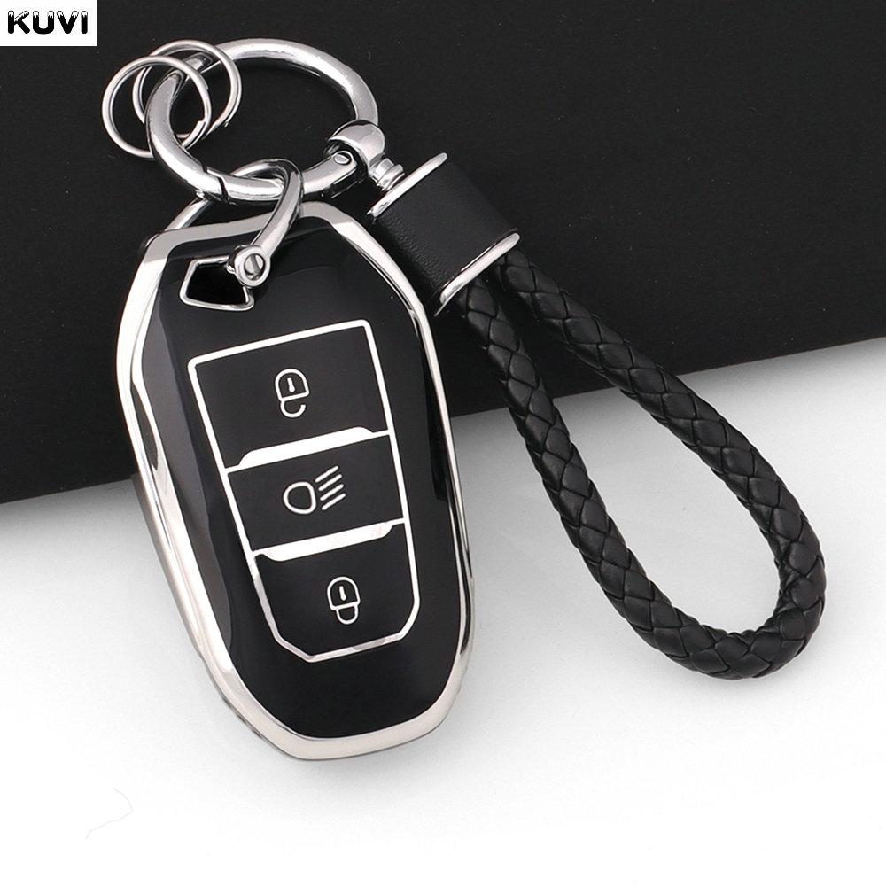 New Tpu Car Key Case Cover Shell Fob For Peugeot 2008 3008 4008 5008 308 408 508 Citroen C1 C2 C4 C6 C3-Xr Picasso Grand Ds3 Ds5
