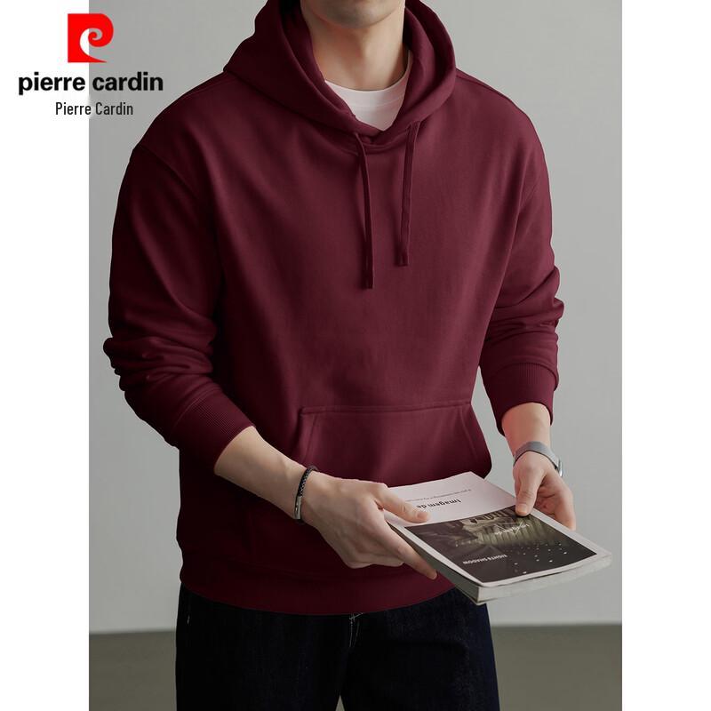 Pierre Cardin Men s 430g Heavyweight Hooded Sweatshirt S