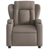 Massage Relax Chair Taupe Fabric