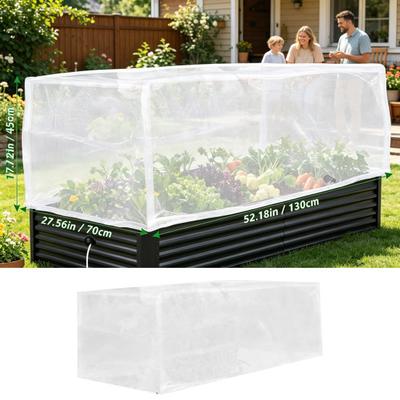 Yousheng Garden Bed Cover Netting Plant Insect Barrier Netting with Drawstring Fine Mesh Bird Netting for Raised Garden Bed Planter Box Protection