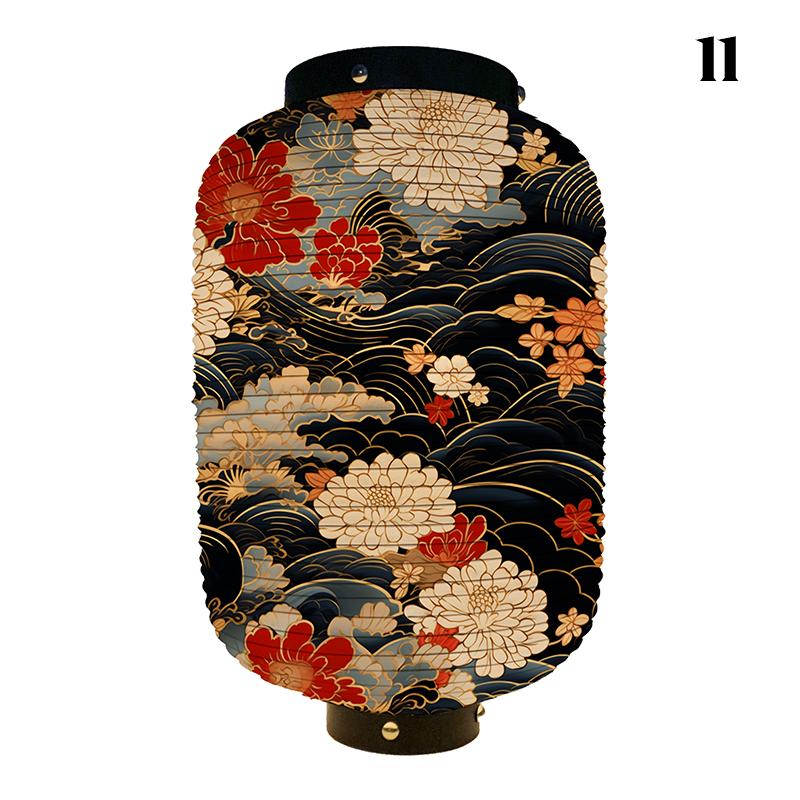 Luxury New Japanese Lanterns Classic Japan Wave Printed Pub Restaurant Hotel Decoration Festival New Year Party Hangings Lantern