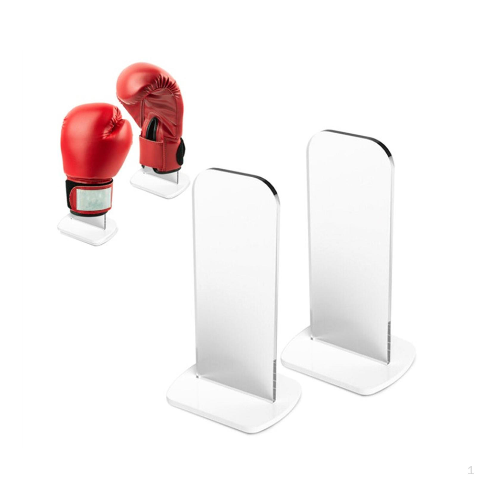 

2 шт. стойка для боксерских перчаток, акриловый держатель для перчаток, прочная боевая витрина для белый