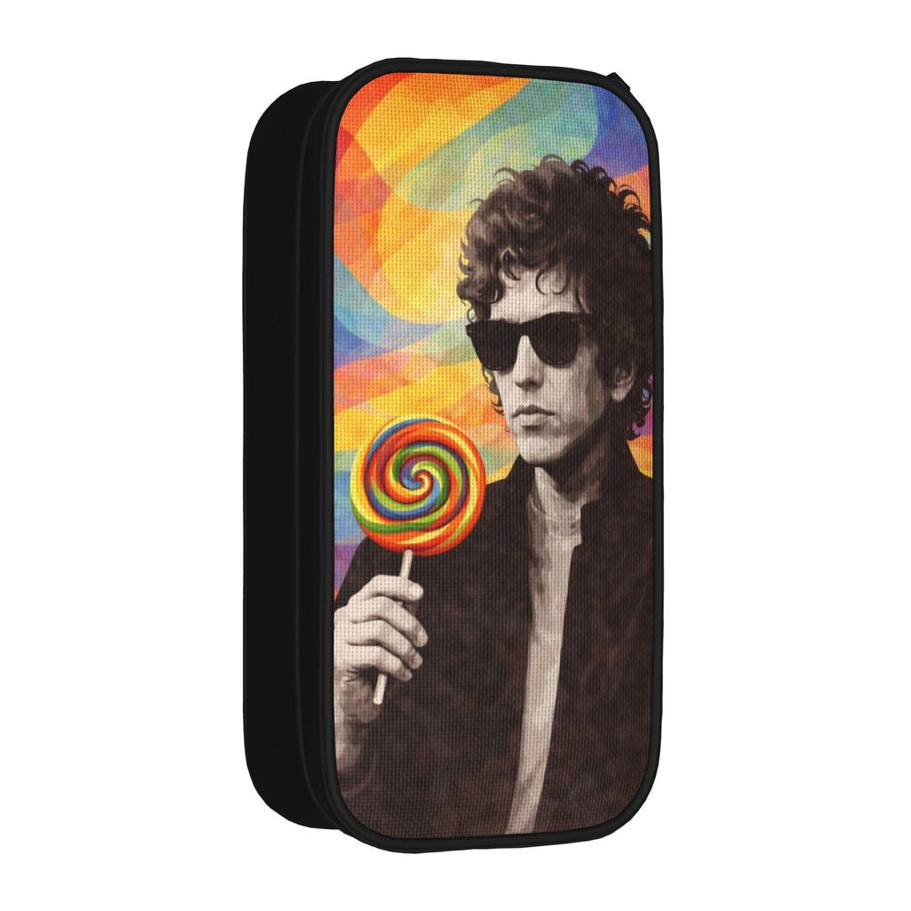 Bob Dylan Singer Pen Box Double Layer Large Capacity For School Pencil Bag Gift