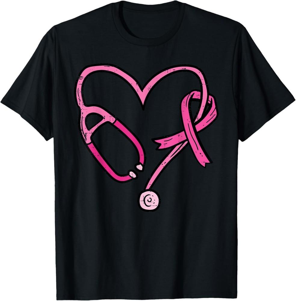 

Pink Stethoscope Nurse Medical Breast Cancer Awareness Women T-Shirt Unisex T-Shirt XXXL