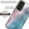 For Samsung Galaxy A35 5G Tempered Glass Back Phone Case Marble Pattern Printing