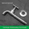 304 Stainless Steel Anti-Freeze Cold Resistant Outdoor Faucet with 4/6-Point Nozzle for Washing Machine