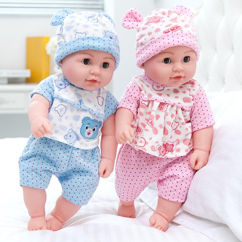 Sound-Activated Silicone Reborn Baby Doll - Soft, Smart Early Education Toy for Girls