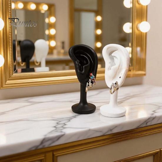 Stylish Earring Holder Human Ear Earrings Holder, 3D Printed Stand, Shape Countertop Jewelry Hanger Display Stand for Dresser Organizer