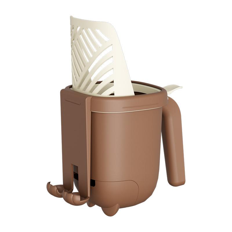 Two-in-one Large-capacity Cat Litter Integrated Shovel Head Garbage Can