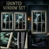 Halloween und Stoff Fenstersticker, 12080cm, 2er-Pack - Dekorative Wandaufkleber für Zuhause
