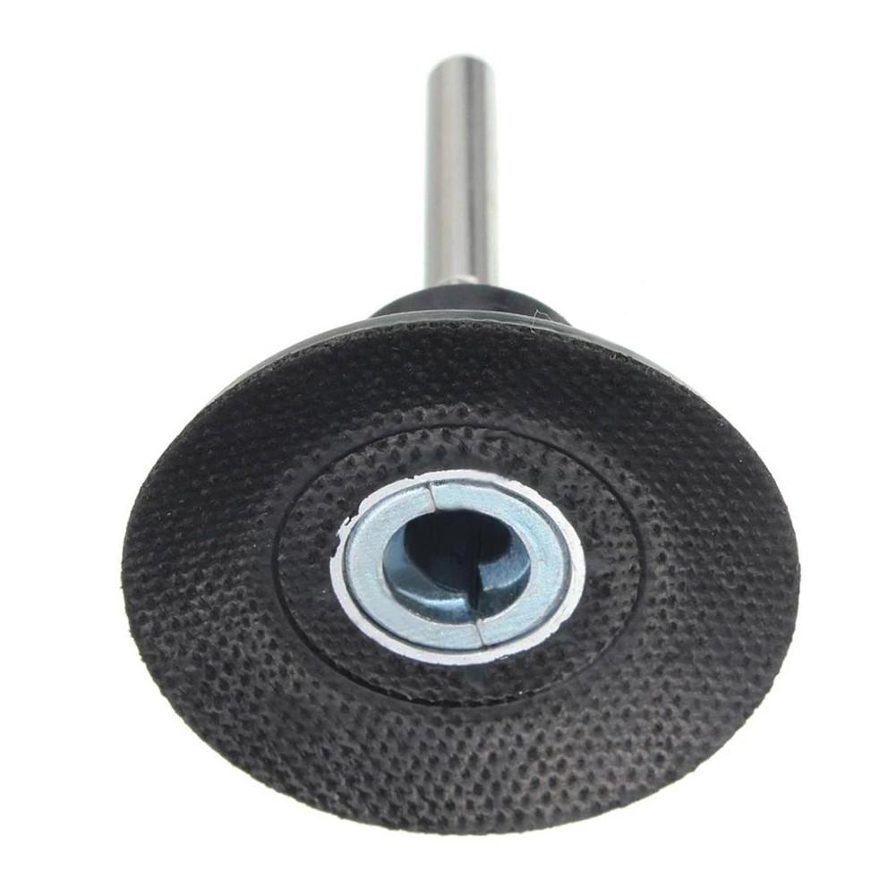 1Pc Sanding Discs Holder Roll Lock Disc Pad 25/50/75MM Back-up Pad With 1/4" Shank Fits For Most Grinders