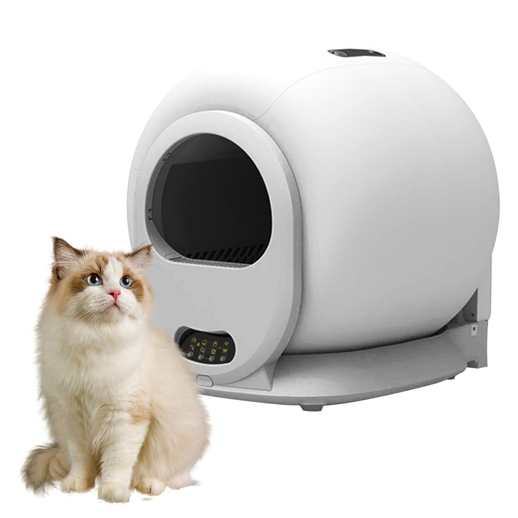 Rotating Automatic Cat Litter Box Self Cleaning and Deodorization with Touch Panel Enclosed