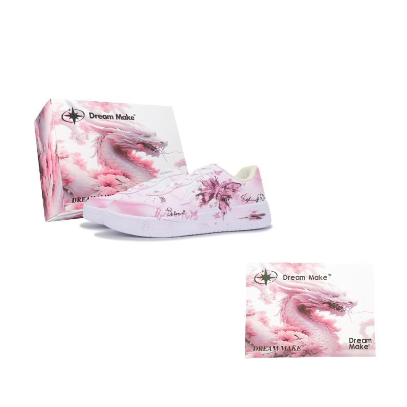

Li Ning Floating Boat Slip Resistant, Abrasion Resistant, Breathable Low top Skateboard Shoes Women s White Pink AGCS420-6(Team749--BOX) 35