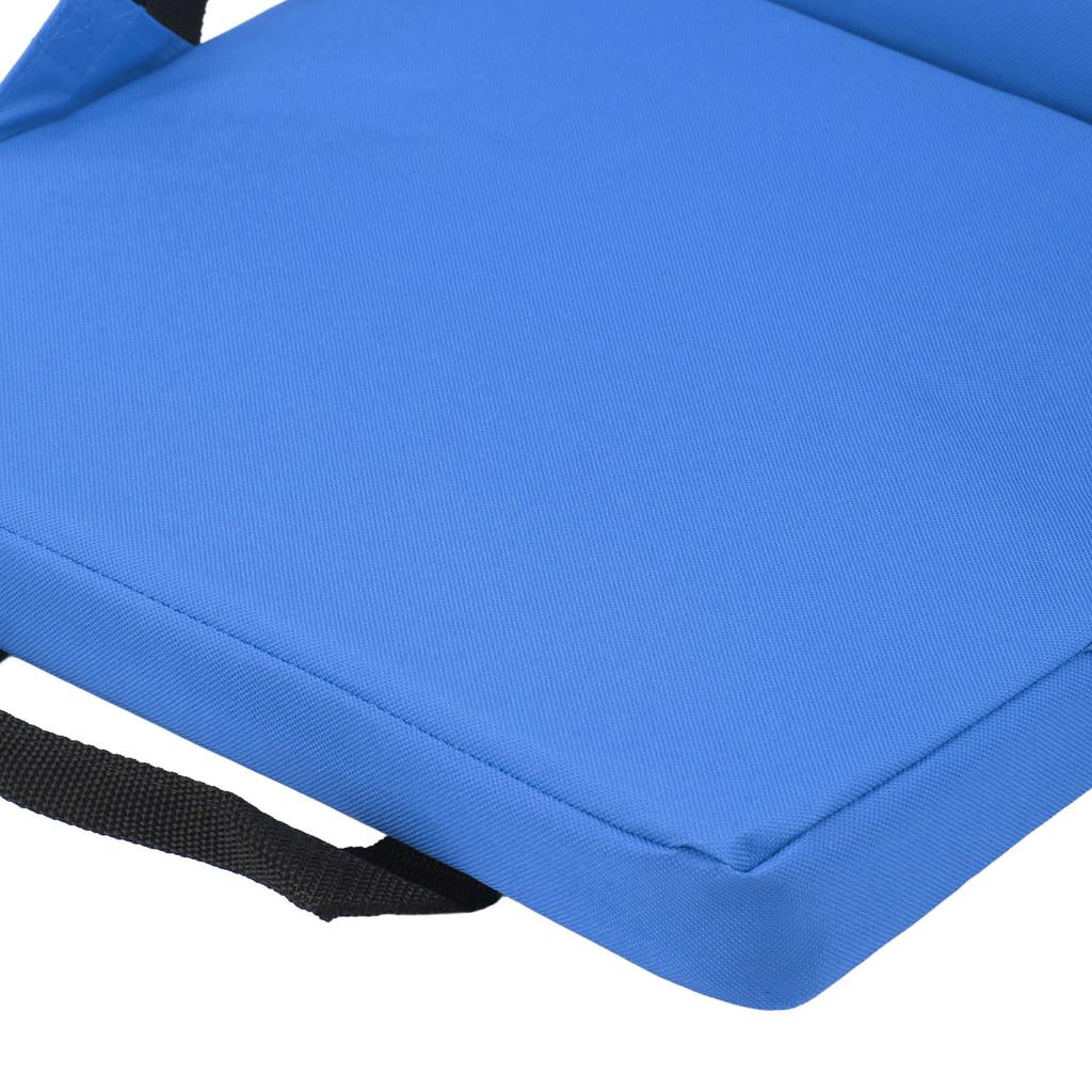 Portable Foldable Chair With Backrest Comfortable Stadium Seat Cushion For Outdoor Camping Beach