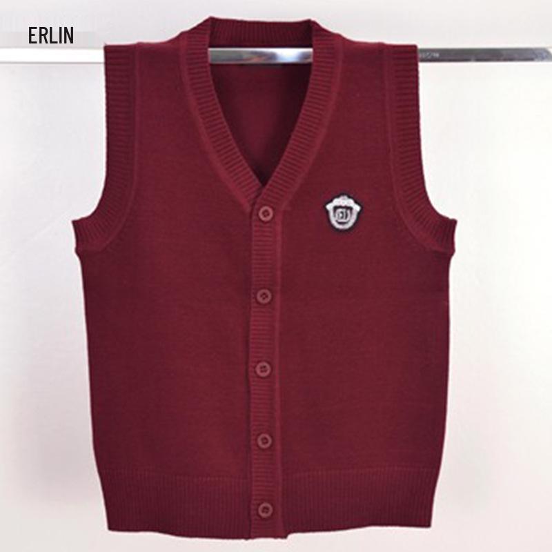 2026 Autumn/Winter Korean Style Knit Cardigan Vest for Boys & Girls - Warm Children's Vest