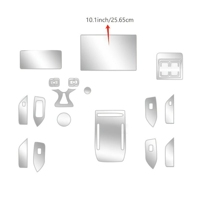 For BYD Dolphin MINI EV 2024 Car Interior Center Console Transparent TPU Protective Film Anti-scratch Repair Film Accessories