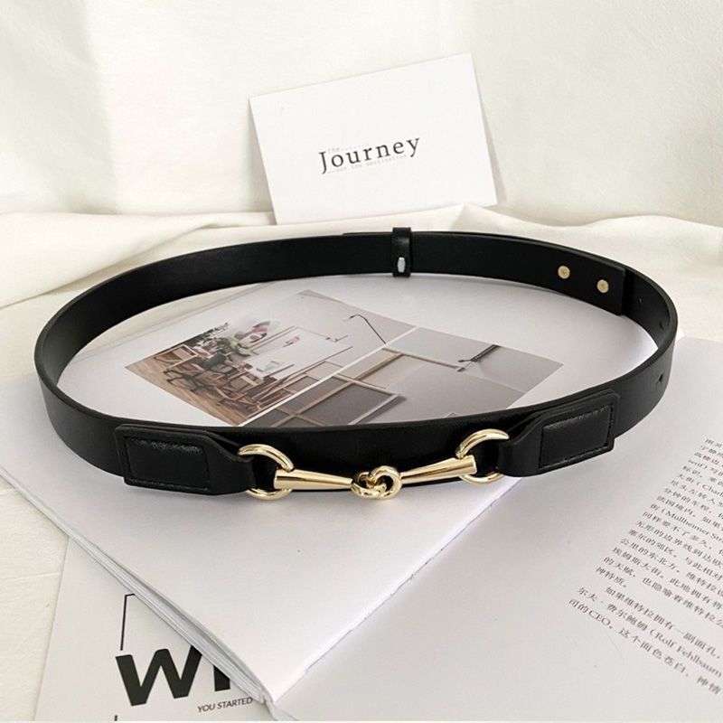 

Dress Womens Sophisticated Belt With Stylish Buckle In Black Khaki And Shades Brown чёрный