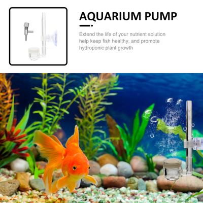 Stone Bubbler for Aquarium Fish Tank Hydroponics Fine Oxygen Diffuser Small Compact Airstone Bubbler for Freshwater